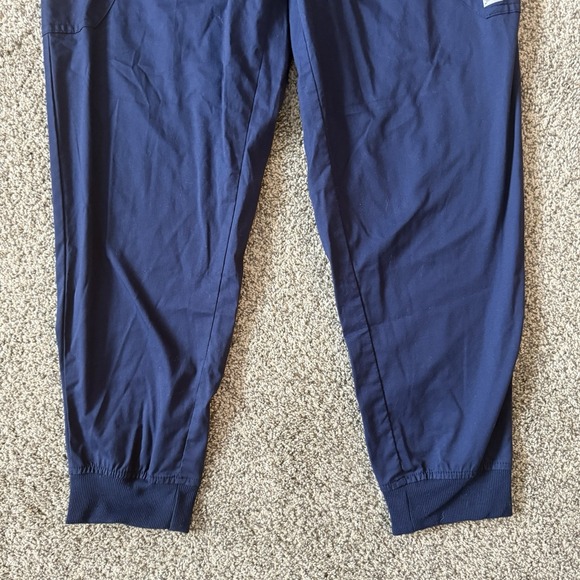 Butter Soft Scrub Pants Medium Navy Blue Elastic Comfort Waist Joggers - Picture 3 of 9